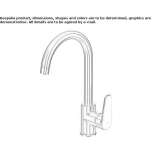 Single-lever kitchen faucet with swivel spout Vanzone