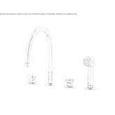Countertop kitchen faucet with pull-out spout Tasco