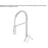 Single-lever kitchen faucet with pull-out spout Combes