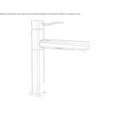 1-hole countertop kitchen faucet Salida