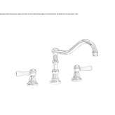 3-hole countertop kitchen faucet Oulins
