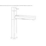 Kitchen faucet on the countertop Salida