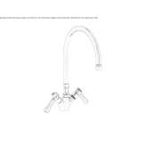 1-hole countertop kitchen faucet Oulins