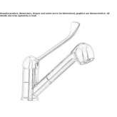 Single-lever kitchen faucet with pull-out spout Tomochic