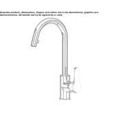 Kitchen faucet in chrome-plated brass with pull-out spout Godrano