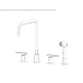 Countertop kitchen faucet with pull-out spout Mantinos
