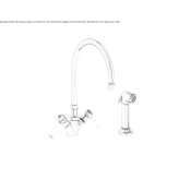2-hole countertop kitchen tap with pull-out spout Tepehan