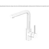 Single-lever kitchen faucet with swivel spout Amble