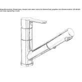 Single-lever kitchen faucet with pull-out spout Bozkurt