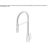 Single-lever kitchen faucet with pull-out spout Combes