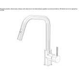 Single-lever kitchen faucet with pull-out spout Moita