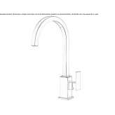 Countertop kitchen faucet with a swivel spout Sarandi