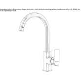 Single-lever kitchen faucet with swivel spout Odra