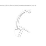 1-hole countertop kitchen faucet with a swivel spout Muzillac