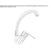 Single-lever kitchen faucet with swivel spout Lacanau