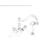 2-hole countertop kitchen tap with pull-out spout Tepehan