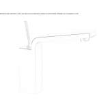 Countertop kitchen faucet with one handle Vela