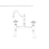2-hole countertop kitchen faucet Shilla