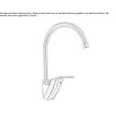 Single-lever kitchen faucet with swivel spout Tomochic