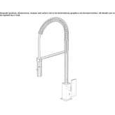 Single-lever kitchen faucet with pull-out spout Fletcher