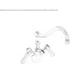 1-hole countertop kitchen faucet Oulins