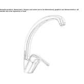 Single-lever kitchen faucet with swivel spout Tomochic