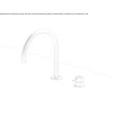 Countertop kitchen faucet with a swivel spout Newick