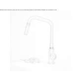 Brass kitchen faucet with pull-out spout Veruno