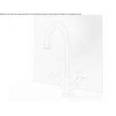 Brass kitchen faucet on the countertop, 1-hole Ornica