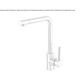 Single-lever kitchen faucet Bereznik