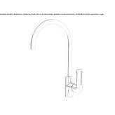 Single-lever kitchen faucet Bech