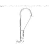 Professional wall-mounted kitchen faucet Targusor
