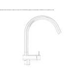 Kitchen faucet in chrome-plated brass Elshout