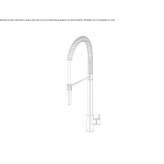 Kitchen faucet in chrome-plated brass Elshout