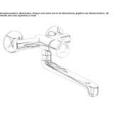 Self-closing wall-mounted washbasin tap Huaura