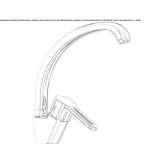 Countertop kitchen faucet with a swivel spout Condette