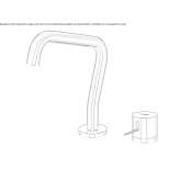 2-hole countertop kitchen faucet in chrome-plated brass with swivel spout Mons