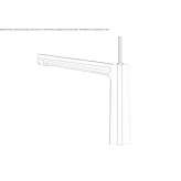 Brass kitchen faucet, 1-hole on the countertop Ruma