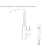 Countertop kitchen faucet made of stainless steel Paime