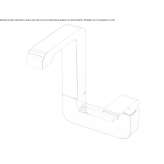 Kitchen faucet in chrome-plated brass, 1-hole, swivel spout Meggen