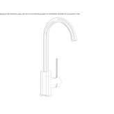 Single-lever kitchen faucet with swivel spout Ilica