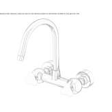 Wall-mounted tap in chrome-plated brass with swivel spout Onalaska