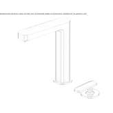 Two-hole countertop kitchen faucet with a swivel spout Xometla