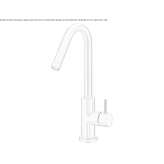 Countertop kitchen faucet made of stainless steel Paime