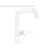 Countertop kitchen faucet with a swivel spout Gualchos