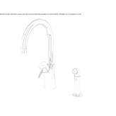Countertop kitchen faucet with a single handle and pull-out spout Ustyluh