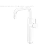 Countertop kitchen faucet made of stainless steel Paime