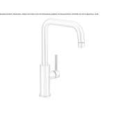 1-hole countertop kitchen faucet Huampara