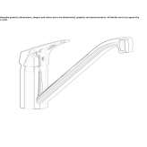 Countertop kitchen faucet with a swivel spout Gualchos