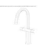 Kitchen faucet with chrome-plated brass, single handle Naranjos